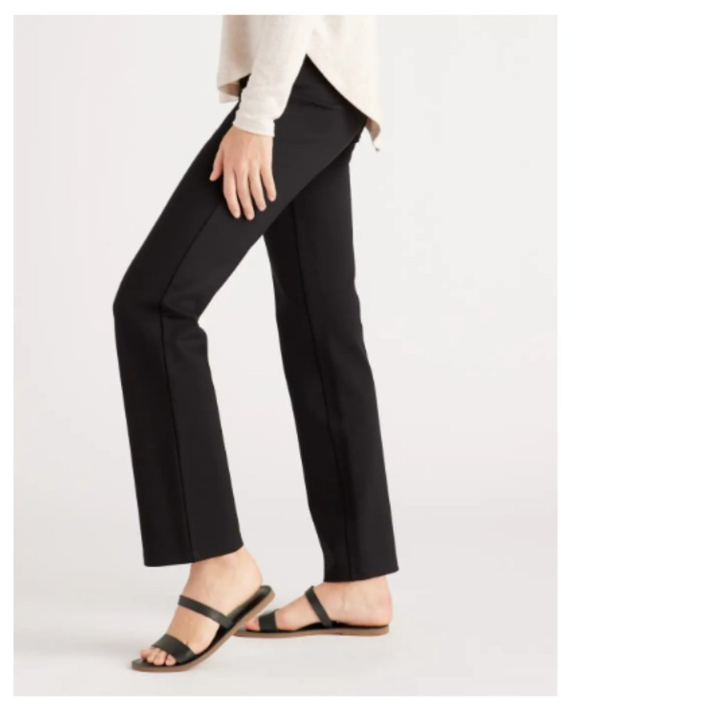 Quince Ultra-Stretch Ponte Straight Leg Pant – Tall NWT Black XL